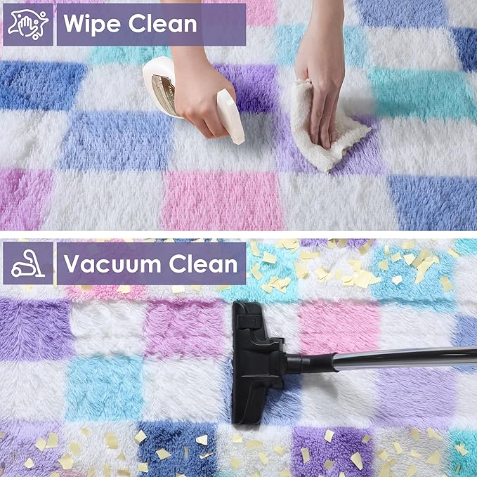 KICMOR Purple Rainbow 5x8 Area Rug - Image 6