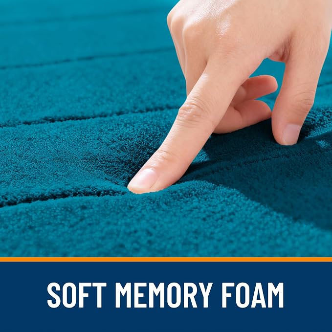 OLANLY Memory Foam Long Bathroom Rugs Runner 47x24, Super Soft Absorbent Bath - Image 5
