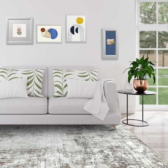 9x12 Area Rugs for Living Room Rug Washable: Modern Large Rug for Dining Room - Image 3