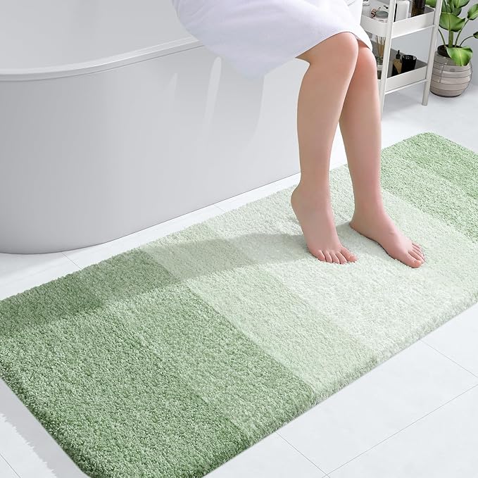 OLANLY Large Bathroom Rugs Mat 54x24, Extra Soft Absorbent Microfiber Bath Rugs by OLANLY