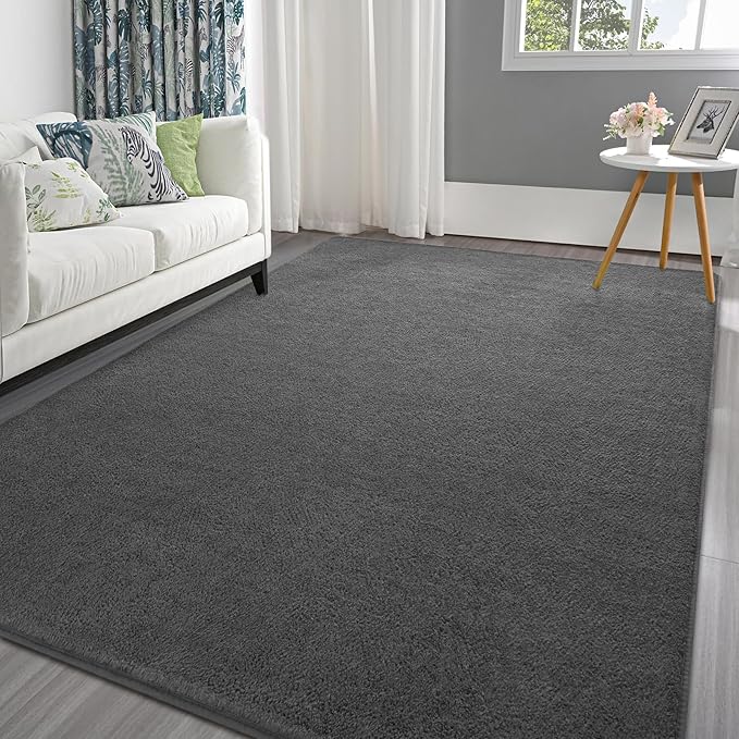 Pettop 5x7 ft Dark Grey Area Rugs by Pettop