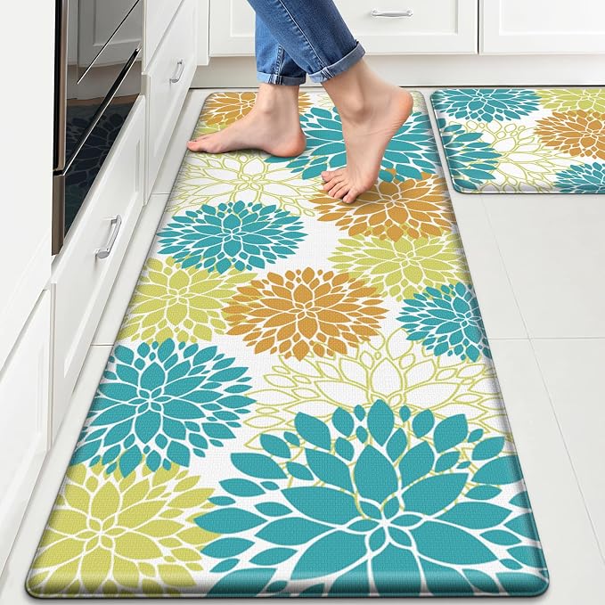 StepLively Kitchen Mats for Floor 2PCS, Anti Fatigue Mats for Kitchen Floor by StepLively
