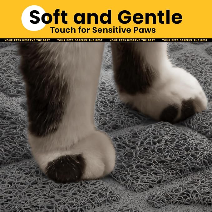 Conlun Cat Litter Mat Litter Trapping Mat, Premium Durable PVC Grid Mesh - Image 6