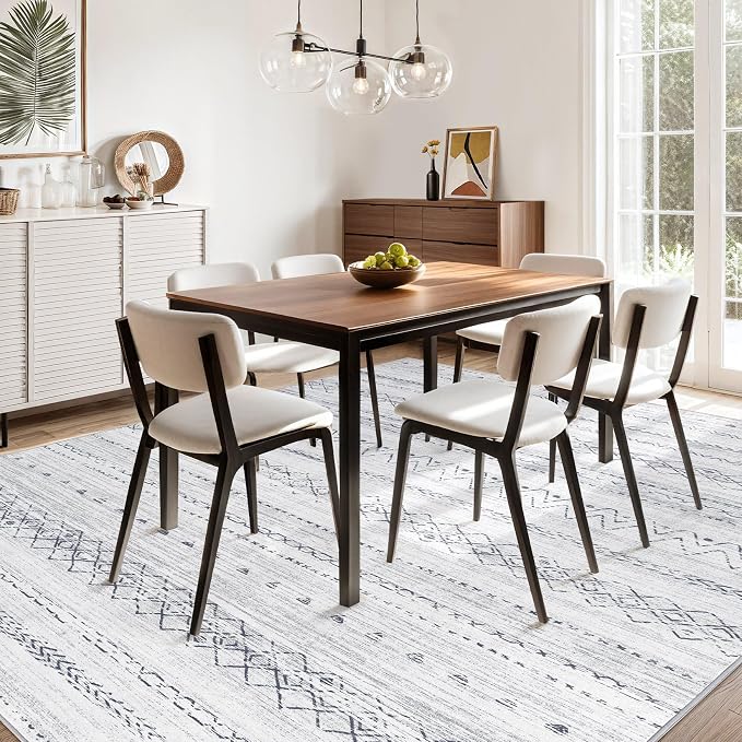 cotiled 6x9 Area Rugs Living Room Rug: Washable Boho Rugs - Image 8