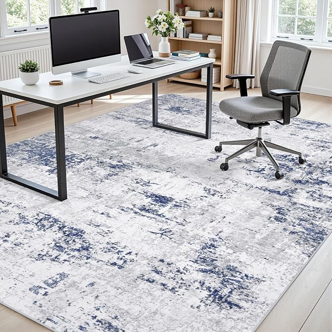 Area Rugs 10x14 Living Room: Large Modern Abstract Washable Rug Soft Anti-Skid - Image 7
