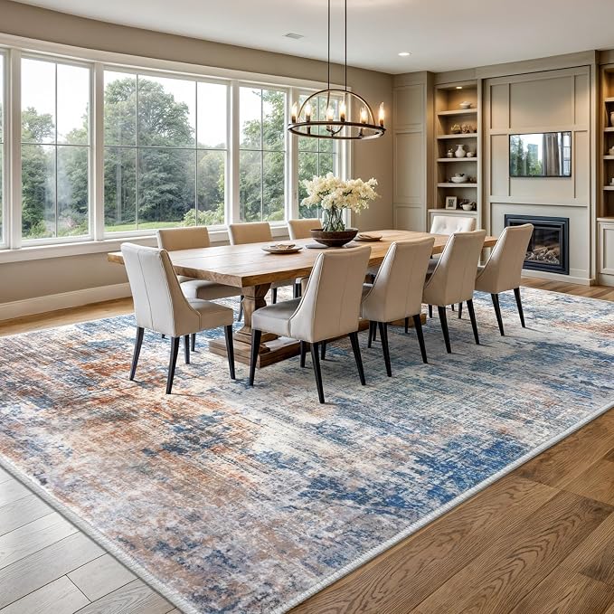 IOHOUZE Abstract Area Rugs 9x12 Ft Washable Large Rugs - Image 3