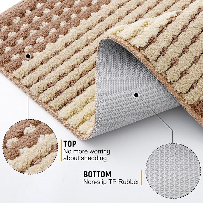 Kitinjoy Indoor Outdoor Door Mat, 59x20 Non-Slip Absorbent Dirt Trapper - Image 3
