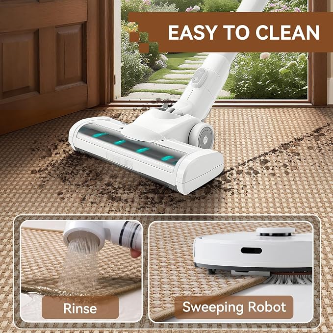 Front Door Mat 17''x30'', Absorbent Dirt Resist Washable Non Slip Low-Profile - Image 5