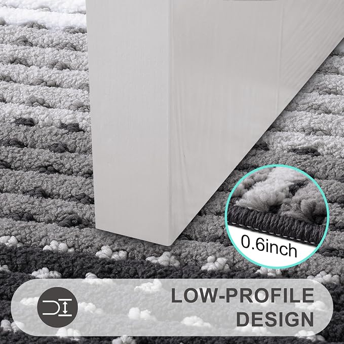 Kitinjoy Indoor Outdoor Door Mat, 30x17 Non-Slip Absorbent Dirt Trapper - Image 4