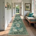 RELEANY Area Rugs Runner 2'6"x10' Washable Non-Slip, Floral Vintage Distress by RELEANY