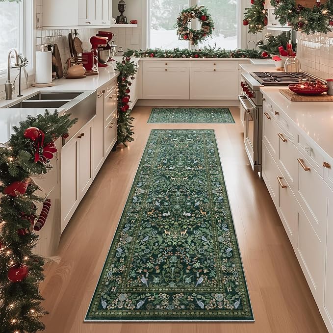 Washable Runners for Hallways Kitchen Rugs: 2'6"x8' Runner Rug Stain Resistant - Image 9