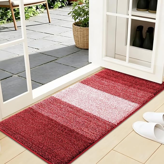 Kitinjoy Indoor Outdoor Door Mat, 44x24 Non-Slip Absorbent Dirt Trapper by Kitinjoy