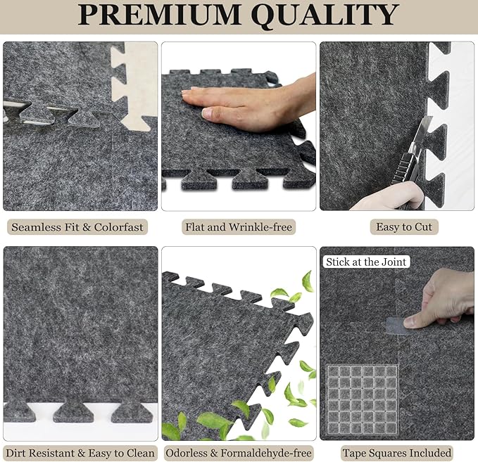 TroyStudio Thick Sound Absorbing Interlocking Floor Mats, Non-Slip Anti - Image 6