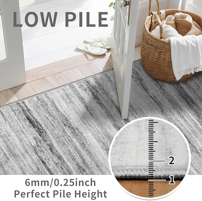 5x10 Area Rug for Living Room: Non-Slip Washable Rugs for Dining Room Bedroom - Image 2