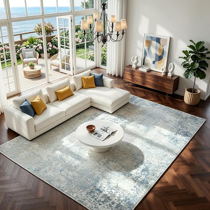 Washable Rugs 8x10 Area Rugs for Living Room by Lbris