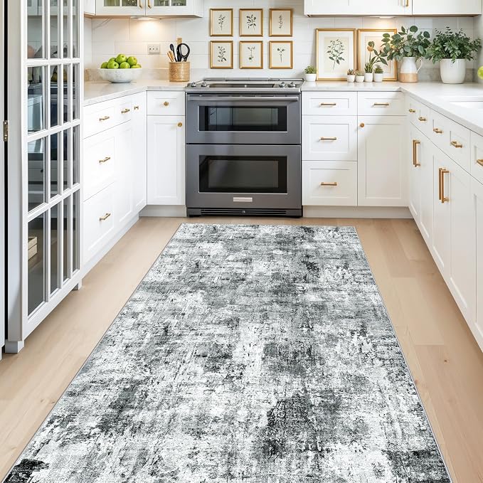 4x8 Washable Area Rug – Non-Slip Rubber Backed Indoor Rug - Image 3