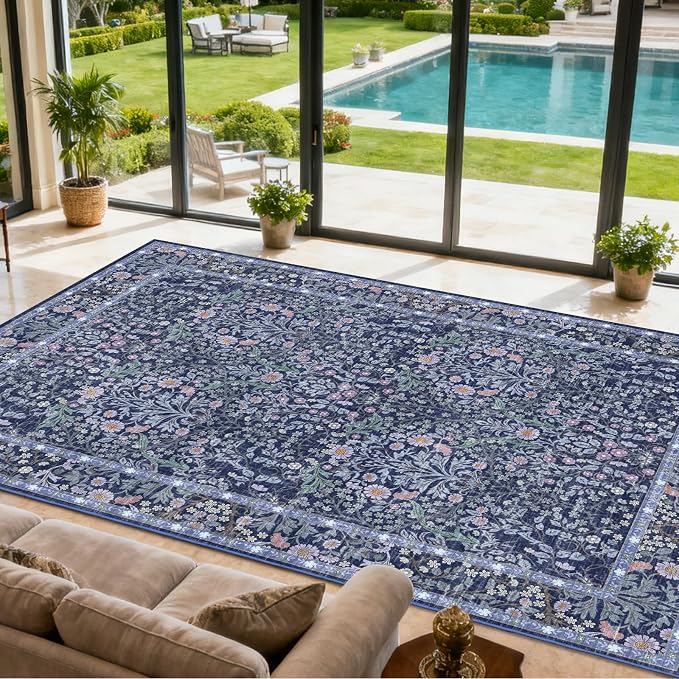 Extra Large 10x14 Area Rug for Living Room, Washable Rugs for Dining Room - Image 2