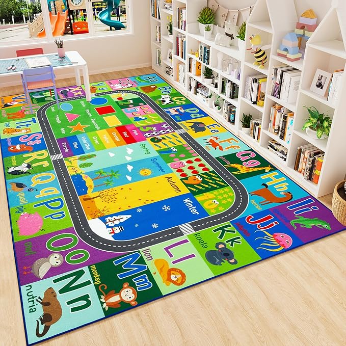 HOMORE Kids Rug, 6x9 Kids Educational Area Rugs - Image 3