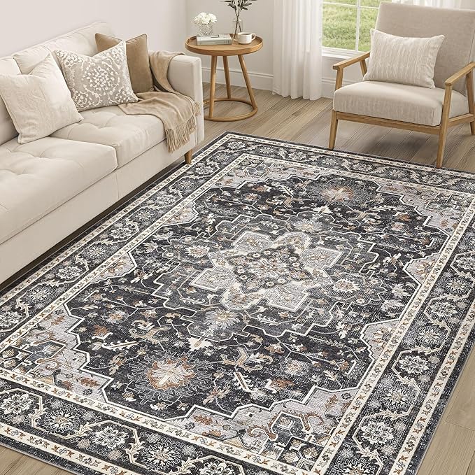 Vintage Living Room Area Rug 6x9 by COTILED