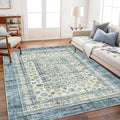 CHAMPLANT Area Rug 5'x7' Washable Rug Vintage Traditional Floor Cover Thin by CHAMPLANT