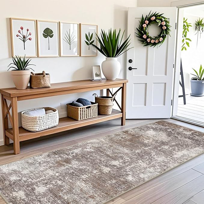 4x8 Area Rug for Indoor Entrance– Non-Slip Washable Door Mat for Entryway - Image 3