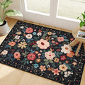DUKINO 2x3 Rugs for Entryway, Floral Indoor Washable Door Mat, Non Slip Boho by DUKINO