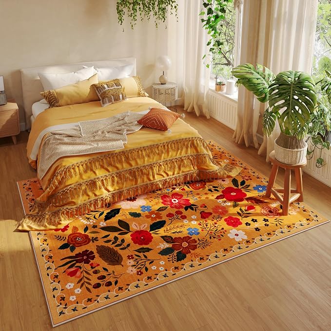 Rugcomf Area Rugs 8x10 Rug for Living Room Clearance Washable Boho Area Rug Non - Image 5