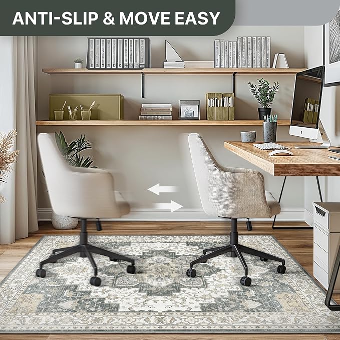 48"x60" Office Chair Mat for Hardwood Tile Floor, Under Desk Carpet Protector - Image 5