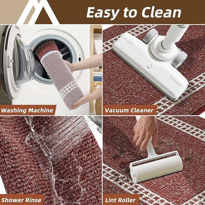 COSY HOMEER Kitchen Rugs Non-Slip 20x30/20x48 Inch Thick Polypropylene Standing - Image 7