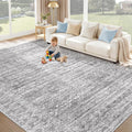 Washable Rug 9x12 Area Rugs: Modern Geometric Rugs by XLUEZ