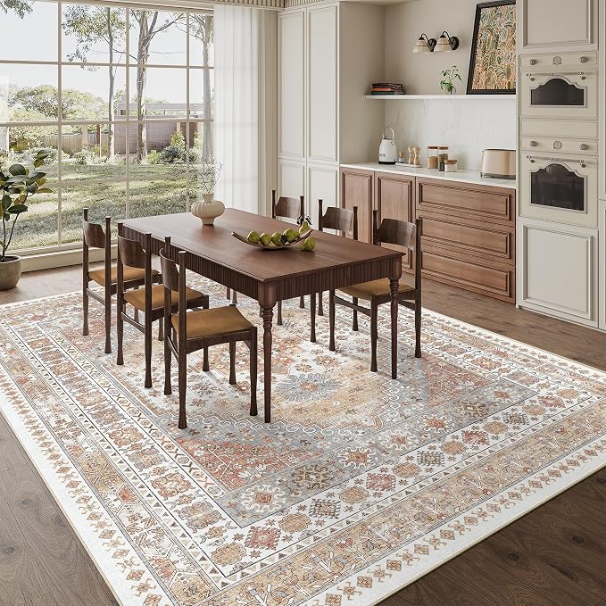 zesthome 8x12 Area Rugs, Stain Resistant Washable Rug, Ultra-Thin Rugs - Image 8