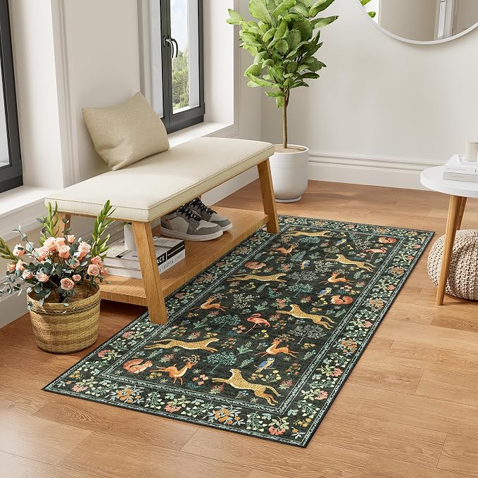 DUKINO 2x4 Rug for Hallway, Washable Kitchen Runner Rug - Image 3