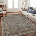 CHAMPLANT Washable Area Rug 4'x6' Traditional Floor Cover Foldable Thin Rugs by CHAMPLANT