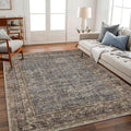 CHAMPLANT Area Rug 5'x7' Washable Rug Traditional Floor Cover Thin Retro by CHAMPLANT