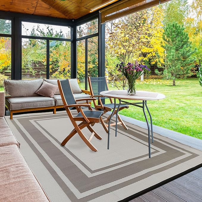 RURALITY Outdoor Rugs 6x9 Feet Waterproof - Image 6