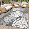 LuxStep Outdoor Rug Waterproof Outdoor Plastic Straw Rug Reversible Patio Rug by LuxStep