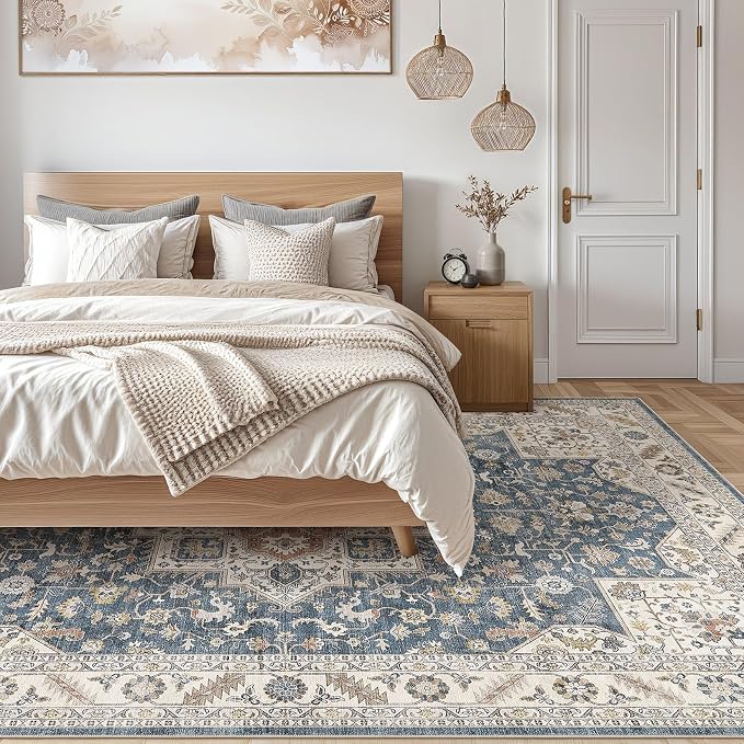Vintage Living Room Area Rug 5x7 - Image 7