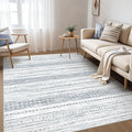 Nakagishi 5x7 Area Rugs Living Room: Washable Boho Large Neutral Soft Farmhouse by NakagishiAreaRug