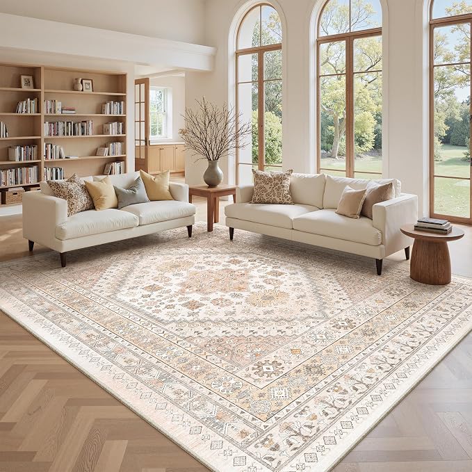 zesthome 8x10 Area Rugs for Living Room, Non-Slip Backing Washable Rugs - Image 4