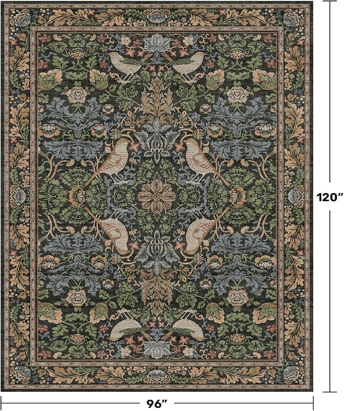 Hazo Haus Dark Living Room Rug 8x10 - Image 2