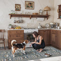 Washable 2x8 Hallway Runner Rug: Vintage Water-Resistant Kitchen Entryway Rug by HYHAOYUNLAI