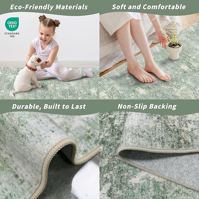 3x10 ft Long Hallway Runner Rug – Non-Slip Washable Kitchen Floor Rug - Image 5