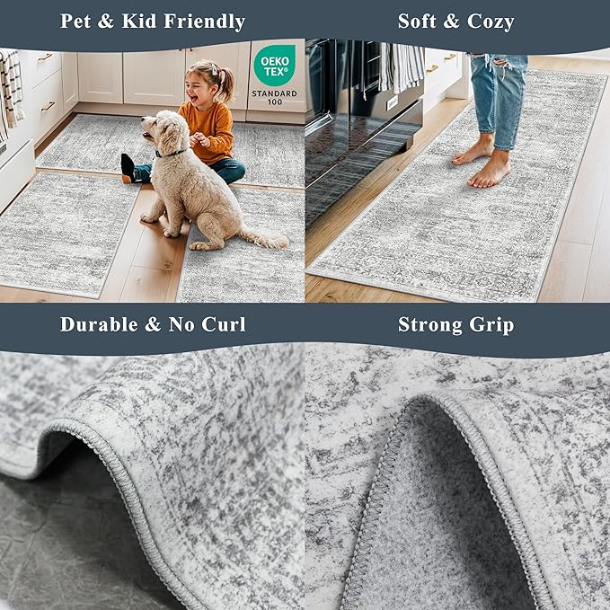 Rug Runners 2x6 Hallway Washable, Non Slip - Image 5