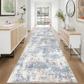 XLUEZ 2.6x10 Runner Rug for Hallway, Washable Modern Abstract Runner Rugs by XLUEZ