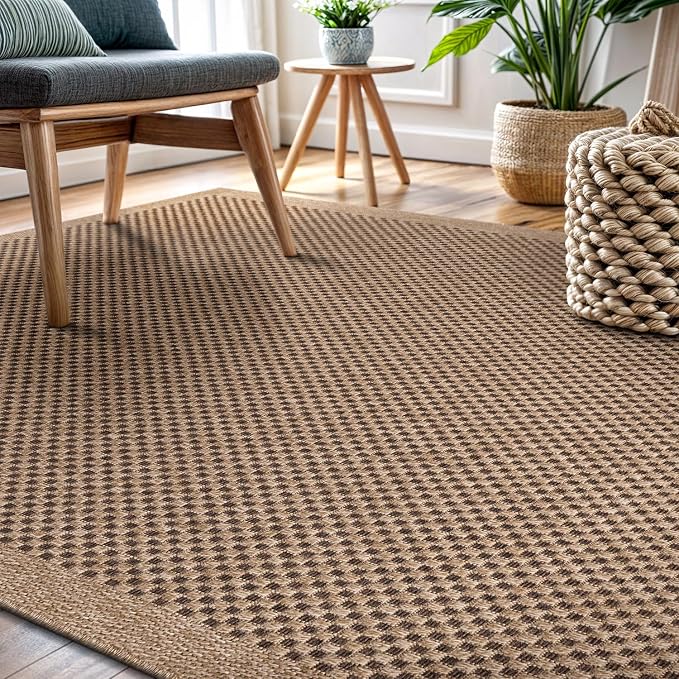 CAMILSON Easy Jute Rug 6x9, Indoor Outdoor Natural Color Fiber Area Rugs - Image 10