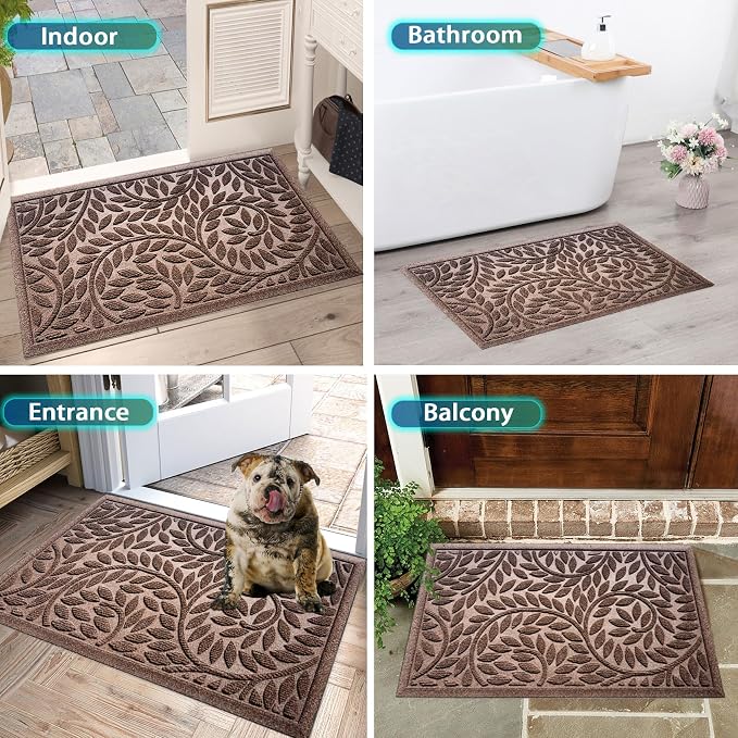 Bulijojo Front Door Mat Entrance, Durable Heavy Duty Welcome Mat, Thick - Image 6