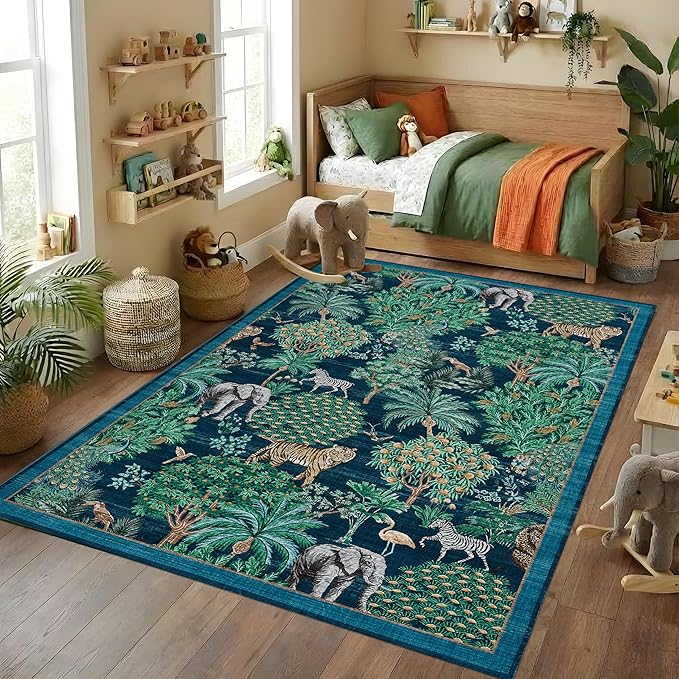 GarveeHome Jungle Rug 10x13 Washable Area Rugs - Image 2