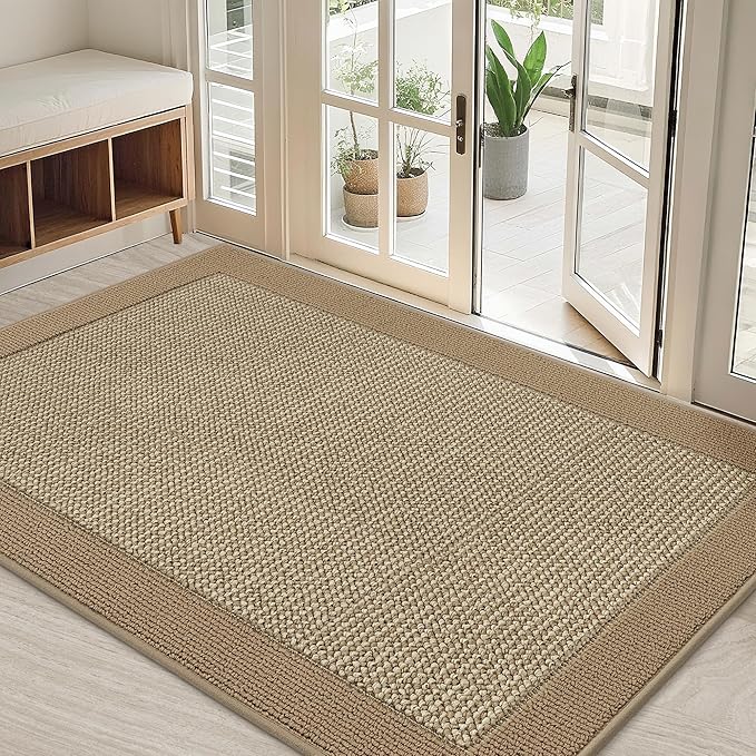 BEQHAUSE Indoor Door Mat 32" x 48", Dirt Trapper Door Mats Non-Slip Entryway by BEQHAUSE