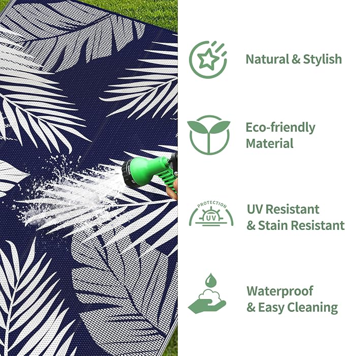 GENIMO Outdoor Rug 5' x 8' Waterproof - Image 6