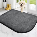 PURRUGS Dirt Trapping Door Mat Half Round 32" x 47", Non-Slip Machine Washable by PURRUGS